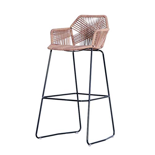 Wicker High Chair Bar Stool Silla de recepción Rattan High Stool