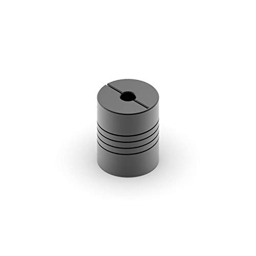 XBaofu 1pc aleación de Aluminio CNC del Motor de Pasos Flexibles Acoplamientos Negro 25 mm Diámetro 20 mm Longitud del Eje del acoplador de la Abrazadera (tamaño : 6.35mm to 8mm)