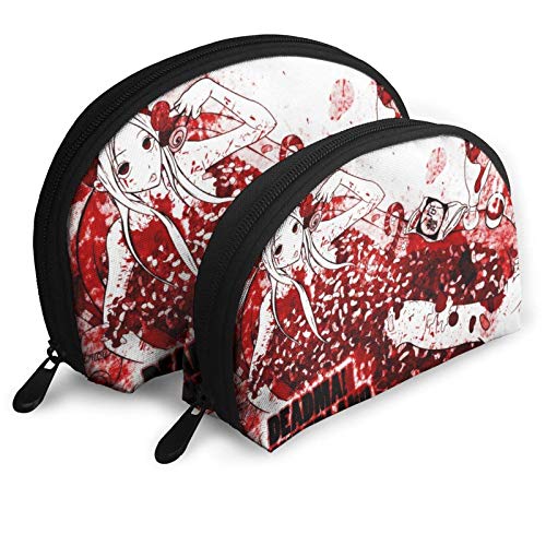 XCNGG Bolsa de almacenamiento Deadman Wonderland Bolsa de aseo portátil Bolsa de maquillaje Bolsa de almacenamiento Estuche de cosméticos Estuche de viaje Bolsa impermeable Multifunción Bolsas de viaj