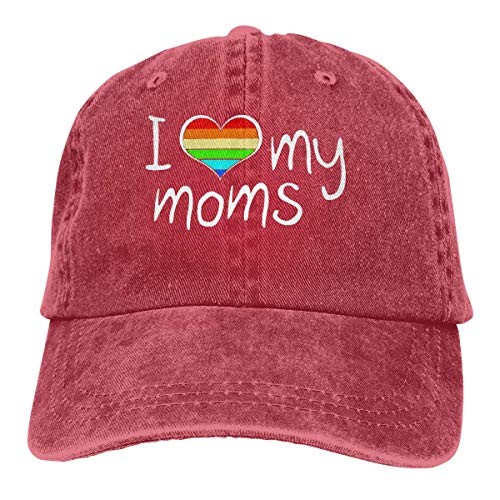 XCNGG Men 's/Women' s Honor I Love My Moms Denim Jeanet Gorra de béisbol Sombrero Ajustable