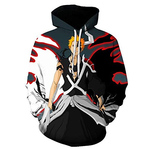 XiaoShuFC Parca, Sudaderas con Capucha Unisex De Manga Larga para Hombre Sudaderas con Capucha 3D