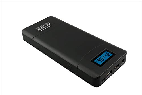 XTPower® XT-20000QC3 Powerbank - High Performance USB e DC Batteria con 20100mAh - 1x USB 2.1, 1x USB QC3 e uscita DC 12V 15V 16.5V 19V 20V 24V 65W MAX.