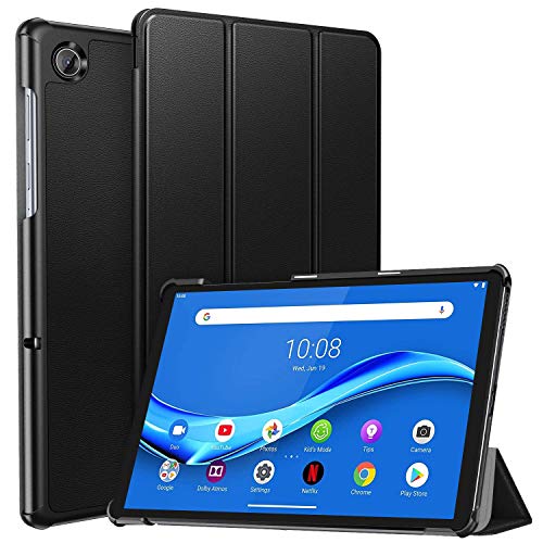 ZtotopCase Funda para Lenovo Tab M10 FHD Plus 10.3 Pulgada 2020, Ultrafina Smart Cover de PU Piel, Compatible con Lenovo Tab M10 FHD Plus 10.3" TB-X606F/TB-X606X, Negro