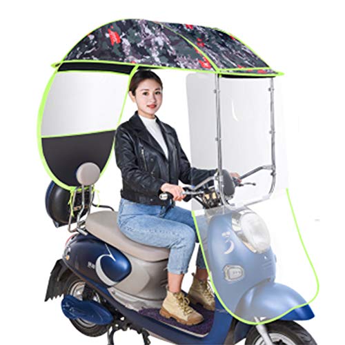 ZYQDRZ Sombrilla De Bicicleta Eléctrica De Propósito General, Sombra De Scooter Y Cubierta De Lluvia De Protección Solar, Visera Solar, Scooter Impermeable E Impermeable,D