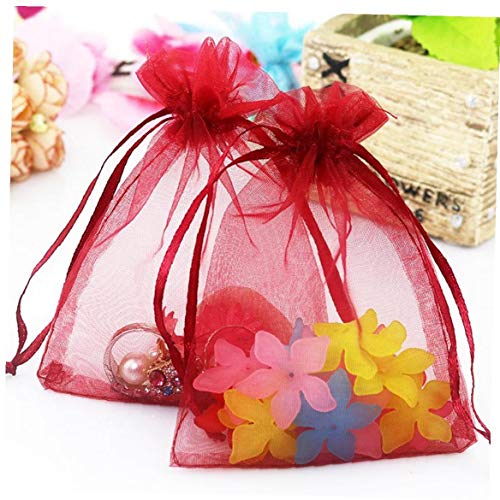 110pcs Organza Weddingbags regalo Bolsas Bolsitas Bolsos de la joyería bolsa de Hilados contenedor de hilo color mezclado 8 * 10cm