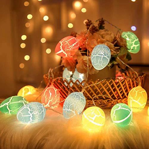 3M Luces LED de Pascua,20 luces de Pascua,Luces LED de decoración de Pascua,Luces de huevos,GHuevo de Pascua Decoración de Pascua,uirnalda de luces de huevo de Pascua (A)