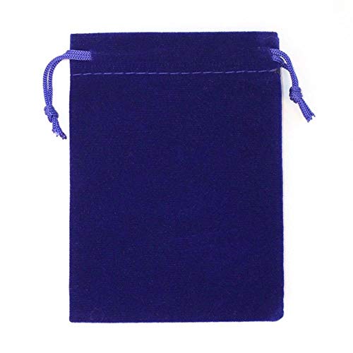 50Pcs/lot 5x7cm 7x9cm 8x10cm 9x12cm Coloful bag Jelry Packing Drawstring Pouches Gift Bags Can customized-sapphire,5x7cm