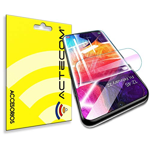 ACTECOM Protector de Pantalla TPU Hidrogel compatible con Samsung Galaxy A20e Flexible Membrana Lámina Protectora Cubierta Protectora