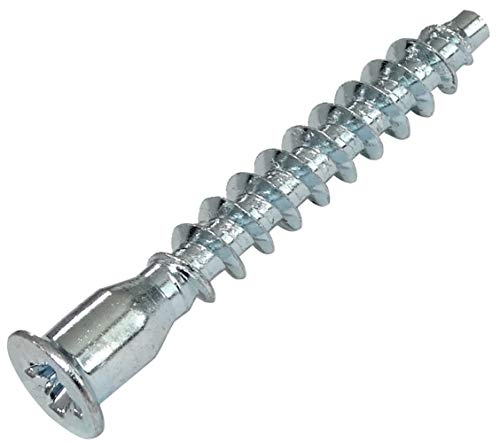 AERZETIX: 50x Tornillo para ensamblaje de Muebles Euro Cabeza avellanada PZ Ø7mm L:50mm C41545