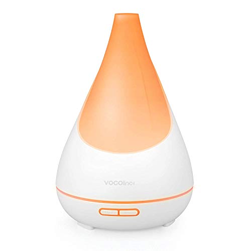 Apple HomeKit Difusor de Aroma Ultrasónico 300ml Aroma Diffuser Inteligente Funciona con Siri Alexa Google 16 Millones de Colores y 3 Efectos de Luz Sin-BPA para su Salud (VOCOlinc FlowerBud)