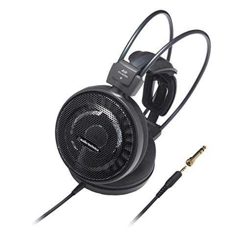 Audio-Technica Air Dynamic - Auriculares de Diadema Abiertos (6.3 mm), Negro