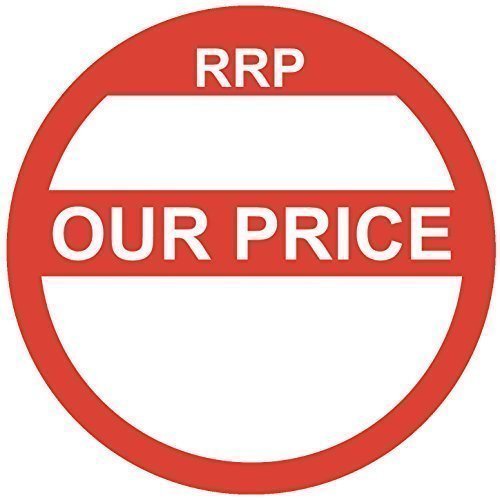 Audioprint Ltd. 500 Pack of RRP / Our Price Stickers Red 25mm - Blank Price Labels