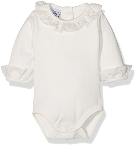 babidu BODY CUELLO BATISTA, Body para Bebé-Niños, Beige, 12 meses