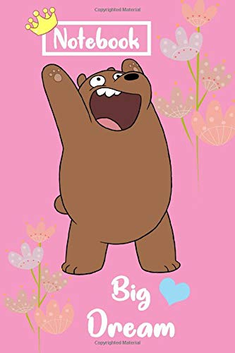 bear notebook: bear notebook:cute bear notebook Composition Notebook, 6" x 9", 100 Pages, Ruled Notebook With An Inspirational Quote (Cute bear Pictures)