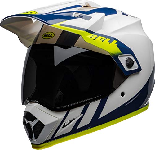 BELL MX-9 Adventure MIPS Dash Helmet Blanco/Azul/Hi Viz XL