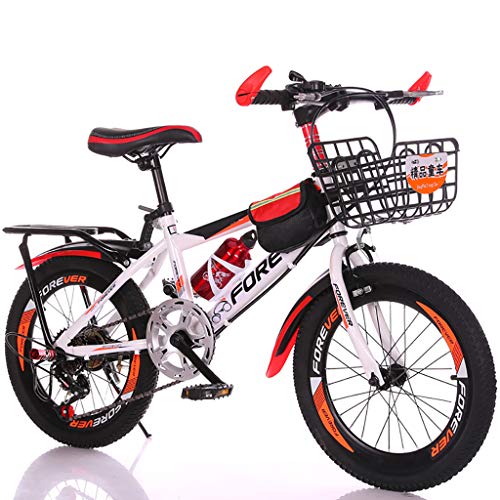 Bicicleta para Niños De 18 Pulgadas Bicicleta De Montaña para Niños De 6 A 14 Años Bicicleta De Cambio De Acero con Alto Contenido De Carbono Bicicleta Niño Bicicleta Chica