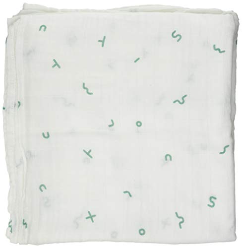 Bimbi Muselina Est.Bambu 120X120 371 Symbols 56 Menta - Paños de muselina, unisex