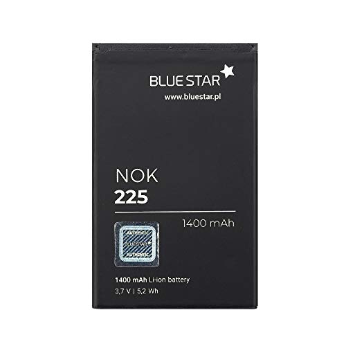 Blue Star Premium - Batería de Li-Ion litio 1400 mAh de Capacidad Carga Rapida 2.0 Compatible con el Nokia Asha 225