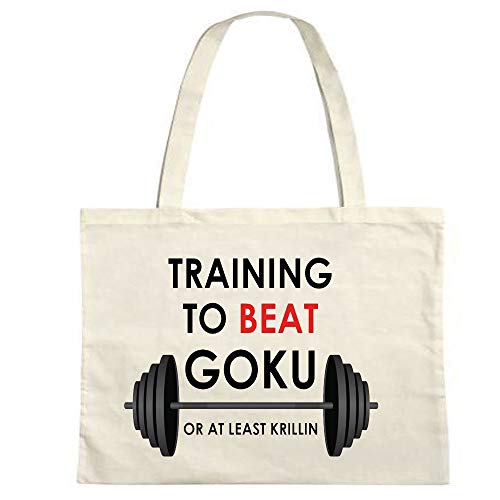 Bolsa de la compra reutilizable para entrenar a Beat Goku o Krillin, 410 mm de alto x 485 mm de ancho, 10 litros