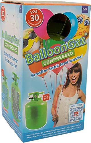 BOTELLA HELIO DESECHABLE 30 GLOBOS DE 0.25M3