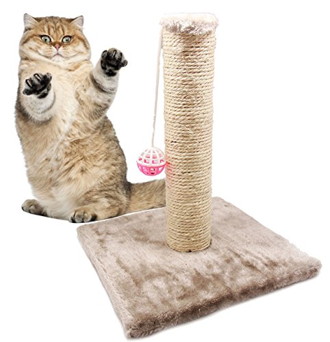 BPS® Juguete Rascador para Gatos con Campana, Scraper para Gato, Animales Domésticos Diferente Modelo para Elegir Color se envia al Azar 28 x 28 x 32cm (Modelo 2) BPS-3158 * 1