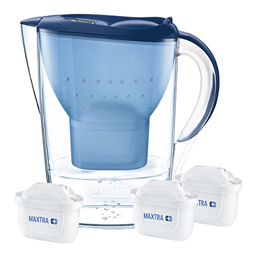 Brita 1033316 Jarra Marella 2,4L Azul con 3 filtros MAXTRA+