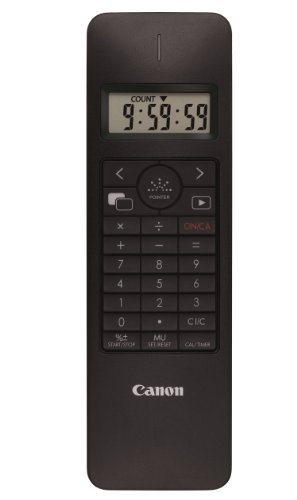 Canon X Mark I Presenter - Mando inalámbrico para Presentaciones con puntero láser, control de diapositivas Powerpoint y Keynote, calculadora integrada (Windows, Mac OS y Linux)