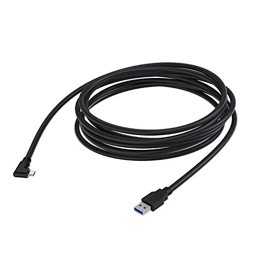 Cbus Wireless Cable 5M USB-A 3.0 a USB-C 3.2 Gen 1 en Angulo Recto Compatible con Oculus Quest 1 y Oculus Quest 2