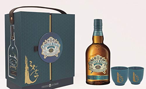 Chivas Regal Mizunara Whisky Japonés de Mezcla Premium + Pack regalo 2 vasos - 700 ml