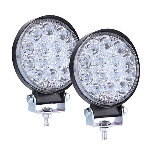 CICMOD 2 Pzs Faro LED Trabajo, 9-30V 140W 14000lm Focos LED Tractor IP67 Impermeable per Off-Road SUV UTV ATV Camión Redondo