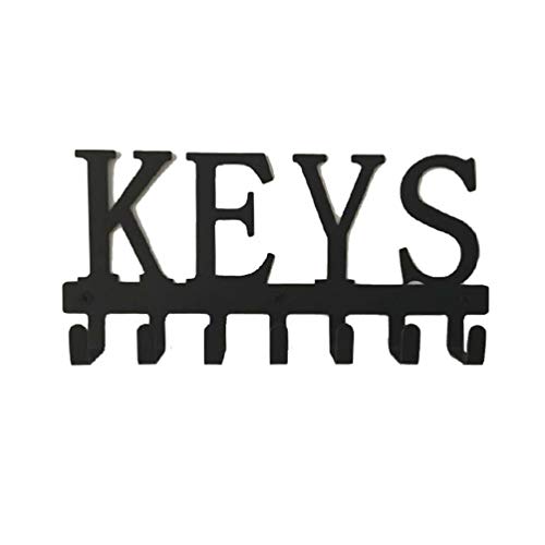 Creative"Keys" Palabras en forma de rack gancho de entrada para el hogar Claves de almacenamiento de perchas para abrigos de bebé