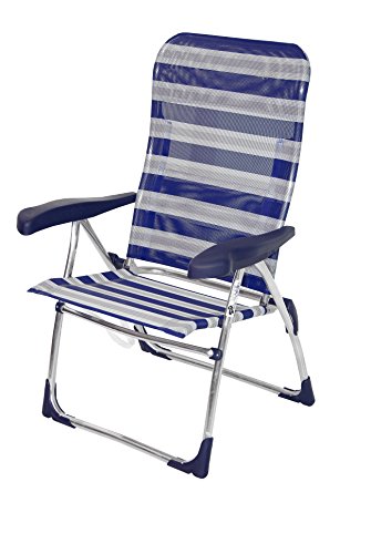 Crespo AL/206-M-17 - Silla Playa Dural. Asiento Alto (Multifibra.), Color Azul