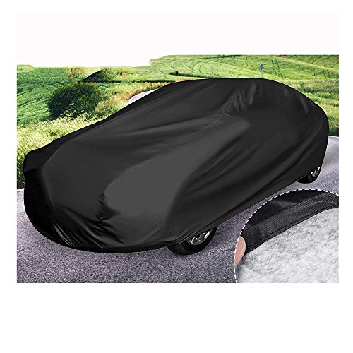 Cubierta Completa para automóvil Cubierta de Nieve Forrada de algodón Negro Impermeable Anti UV S/M/L Cubierta Universal para automóvil Invierno Espesar 2 Capas Trabajo Pesado