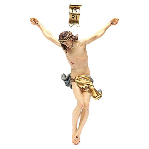 Cuerpo de Cristo Modelo Corpus Madera Coloreada Valgardena, 12 cm (4.73 Inc.)