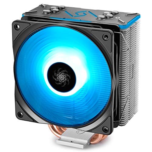 DEEP COOL Gammaxx GT BK, Disipador de CPU,1 * 120mm RGB Ventilador de PWM, AM4 Compatible，Pasta Térmica Incluida