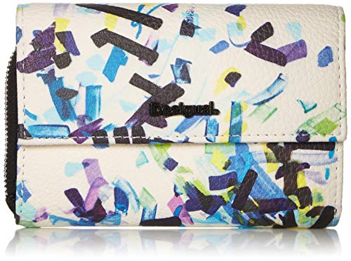 Desigual - Wallet Confetti Alba Women Desigual, Carteras Mujer, Negro, 3x10.5x14 cm (B x H T)