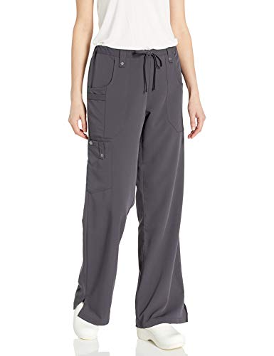 Dickies Mid Rise Pantalón cargo con cordón para mujer - Gris - M Alto