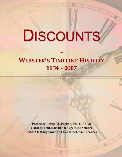 Discounts: Webster's Timeline History, 1134 - 2007