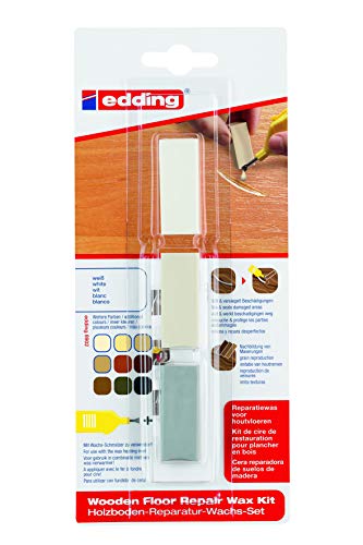 Edding 4-8902-1-4049 8902 DIY - Marcador (Multi) Reparación Suelo de madera conjunto blanco