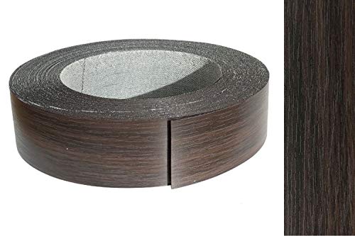 EisenRon - Cinta de melamina para rebordes con adhesivo termofusible 45 mm, 5 m, color madera roble