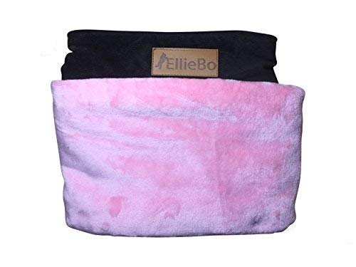 Ellie-Bo Carcasa Perro Cama de Repuesto Pana con Piel Sintética Topping, 48-Inch, 117 x 75 cm, 2 x -Large, Rosa/Marrón