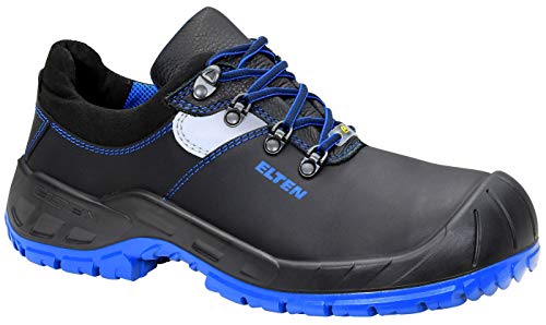 Elten Alesio XW Low ESD S3 - Zapatillas de seguridad para hombre y mujer (piel, talla 49), color azul