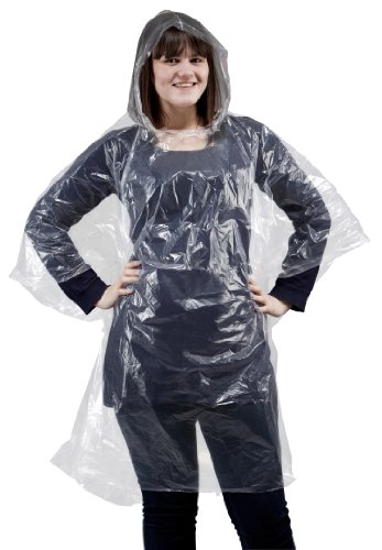 Emergencia Adulto Unisex Transparente Poncho Lluvia Con Capucha Festivales pequeñas y grandes cantidades natural talla única