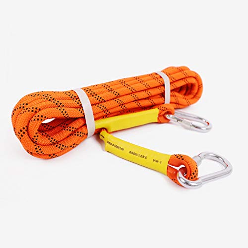 Equipo de escalada Cuerda De Escalada Trenzada Pacientemente Con Un Diámetro De 10,5 Mm, Aproximadamente 2900 Kg Material De Nylon De Nylon Cuerda De Seguridad Al Aire Libre, Resistente Al Desgaste, C