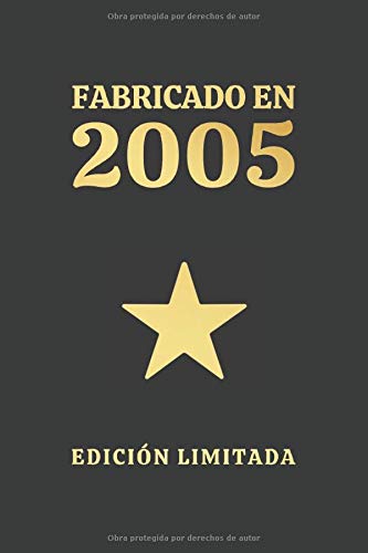 FABRICADO EN 2005 EDICIÓN LIMITADA: CUADERNO DE CUMPLEAÑOS. CUADERNO DE NOTAS O APUNTES, DIARIO O AGENDA. REGALO ORIGINAL Y CREATIVO.