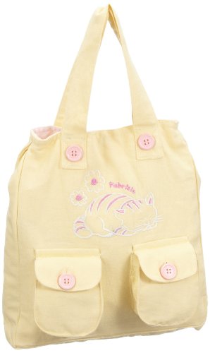 Fabrizio 6685 - Bolsa Infantil, tamaño 22 x 29 x 6 cm, Color Amarillo Claro, Crema