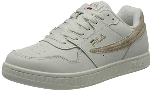 Fila Arcade wmn, Zapatillas Mujer, Blanco (White/Gold), 42 EU