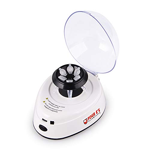 Four E's Scientific Mini centrifugadora fija 5400 rpm 2000xg con tapa 2 rotores angulares intercambiables para tubos PCR