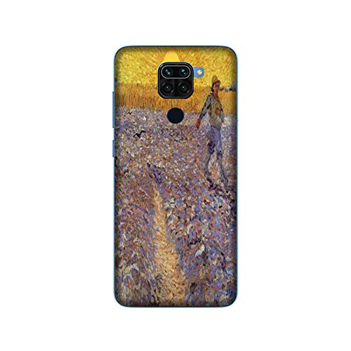 Funda Redmi Note 9 Carcasa Compatible para Xiaomi Redmi Note 9 Vincent Van Gogh Sembrador al Atardecer/Imprimir también en los Lados/Teléfono Duro A presión Antideslizante Antideslizante Antiar