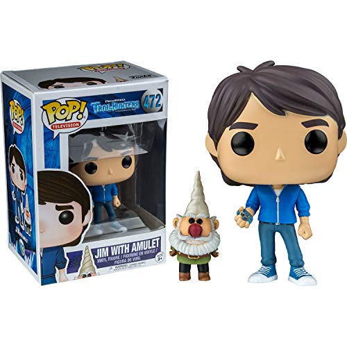 Funko Pop 14397 Trollhunters - Figura de Jim with Amulet (9 cm)